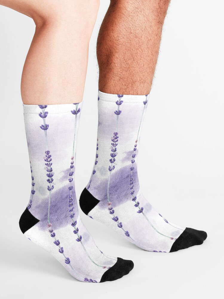 Alternate view of Watercolor lavender Socks