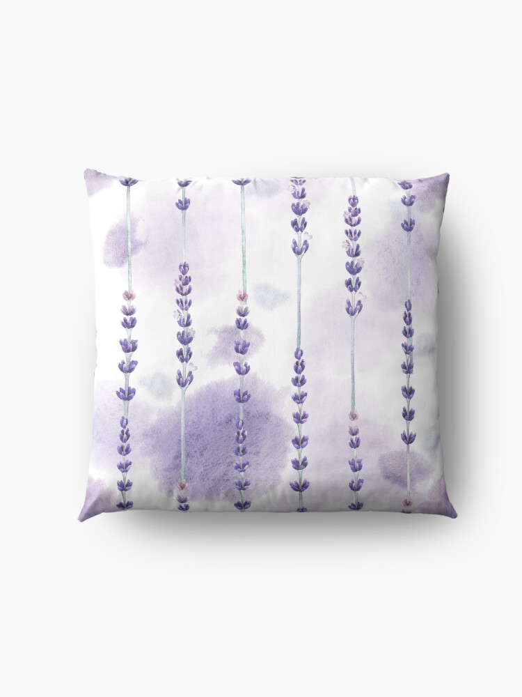 Alternate view of Watercolor lavender Floor Pillow