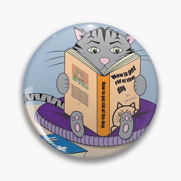 Item preview, Reading cat in confinement designed and sold by iCraftCafe.