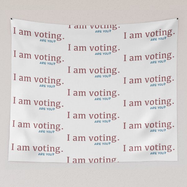 Item preview, I am voting, are you? designed and sold by Victoria R.