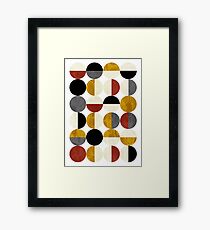 Half circles Framed Print