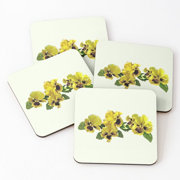 Item preview, Frilly Yellow Pansies designed and sold by Susan Savad.