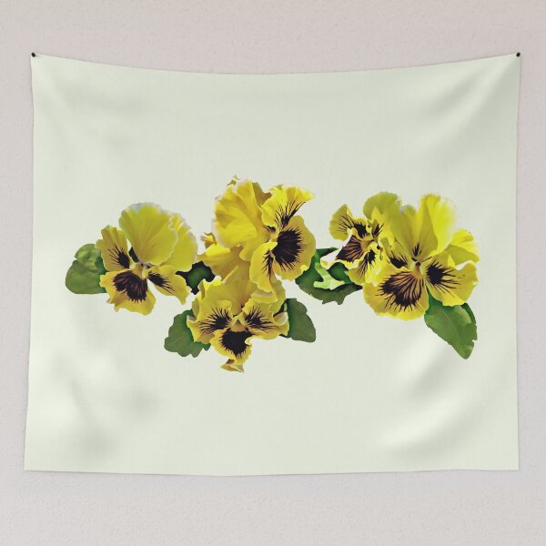 Item preview, Frilly Yellow Pansies designed and sold by Susan Savad.