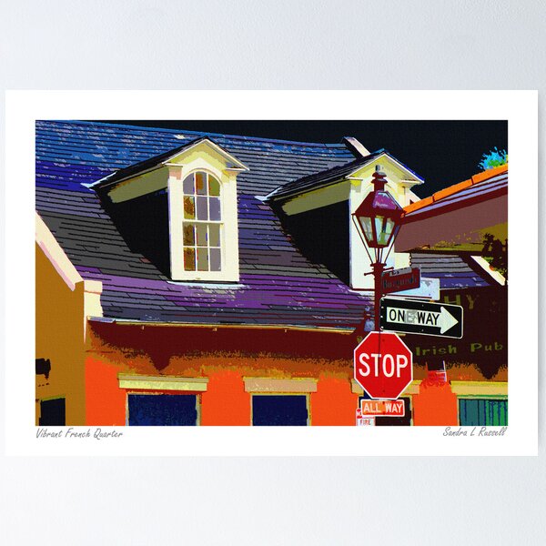 Item preview, Vibrant French Quarter  designed and sold by Sandra Russell.