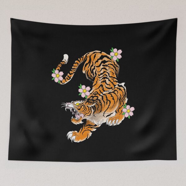 Item preview, tiger japan old school designed and sold by cat poe.