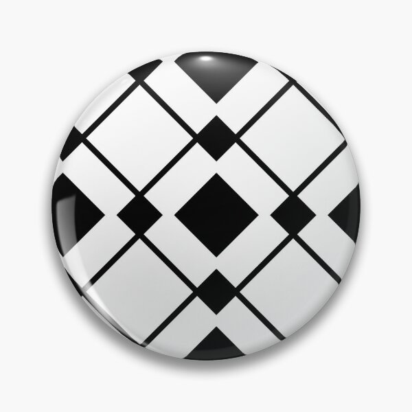 Item preview, Black and White Lozenge Pattern designed and sold by TMBTM.