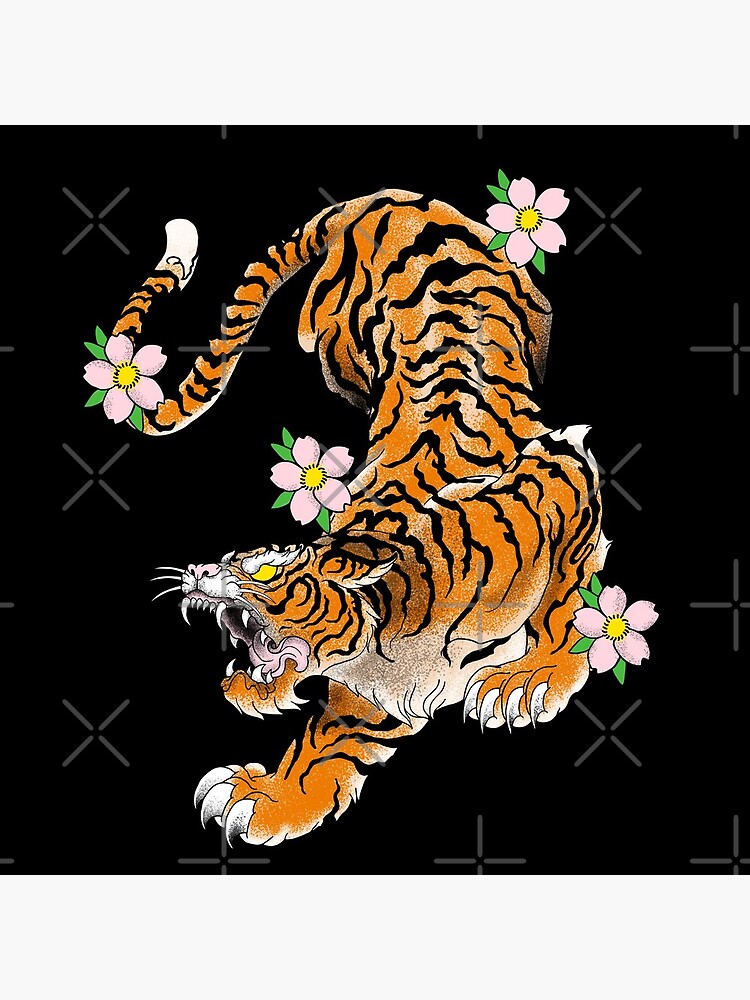 tiger japan old school by guillermofarze