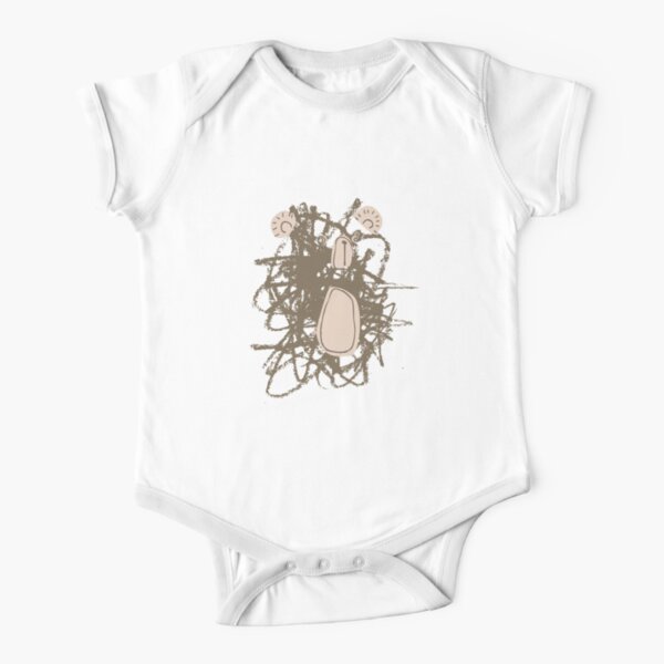 Scribble Bear Short Sleeve Baby One-Piece