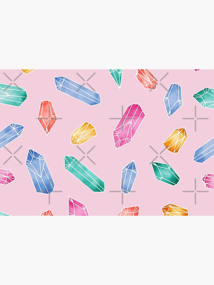 Crystals Pattern - Candy Pink by PrintablesP