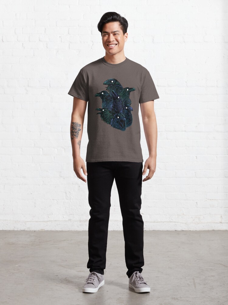 Alternate view of Raven pattern Classic T-Shirt