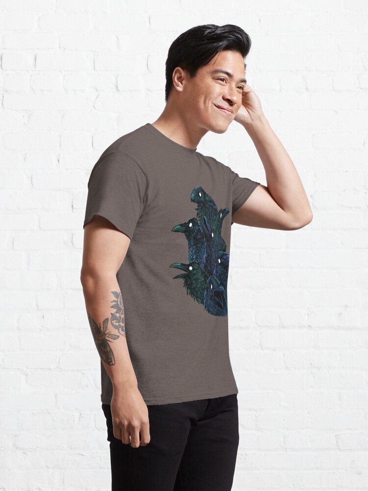 Alternate view of Raven pattern Classic T-Shirt