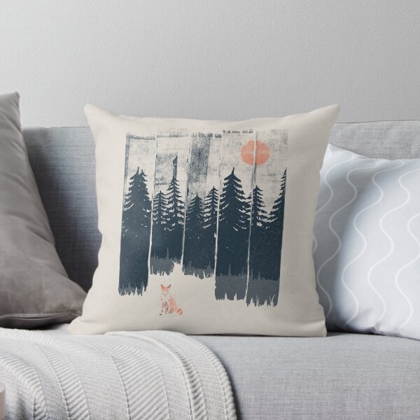 A Fox in the Wild... Throw Pillow