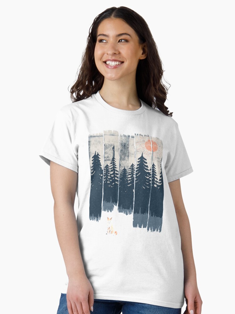 Thumbnail 1 of 7, Classic T-Shirt, A Fox in the Wild... designed and sold by ndtank.