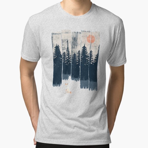 A Fox in the Wild... Tri-blend T-Shirt