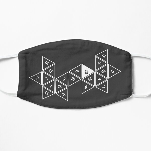 Unrolled D20 Flat Mask