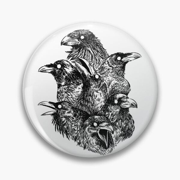 Item preview, Raven pattern 2 designed and sold by freeminds.