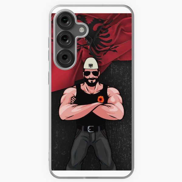 Vista previa del artículo con la obra «Funda para teléfono Shqiptari me dobla», diseñado y vendido por albphone.