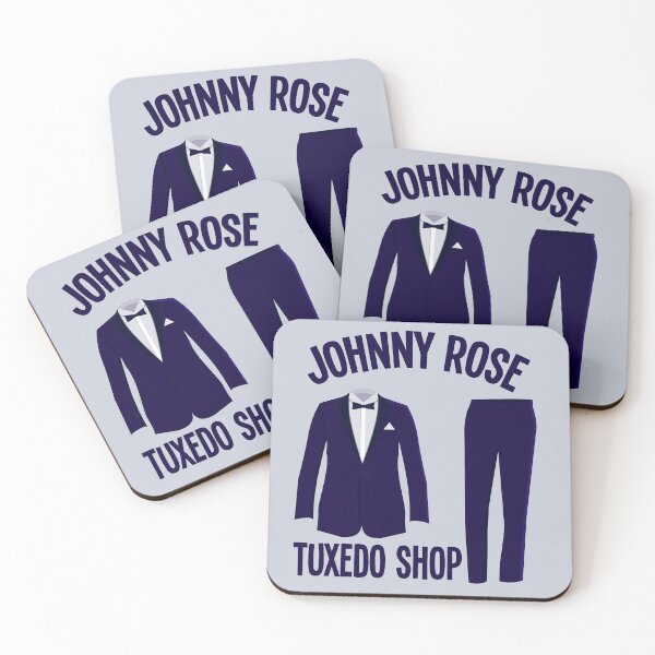 Aperçu de l'œuvre Johnny Rose Tuxedo Shop Schitts Creek créée et vendue par Epic Love Designs.