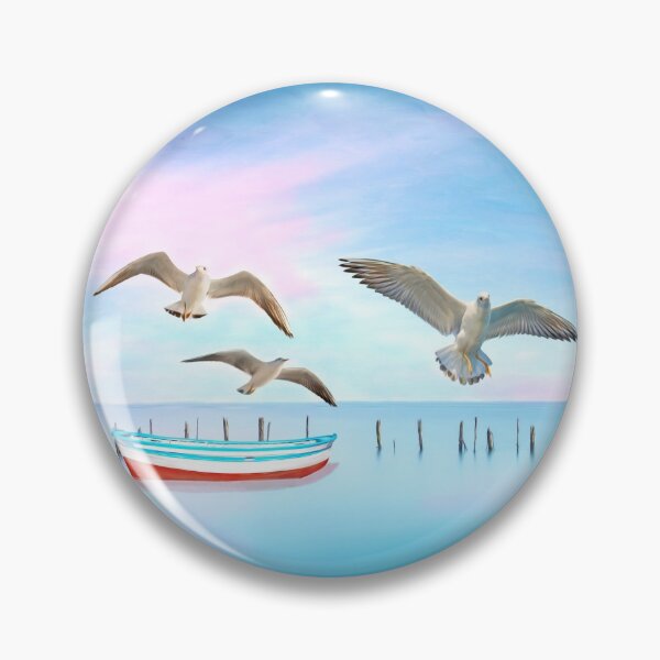 Item preview, Three Seagulls and Rowboat designed and sold by FineArtography.