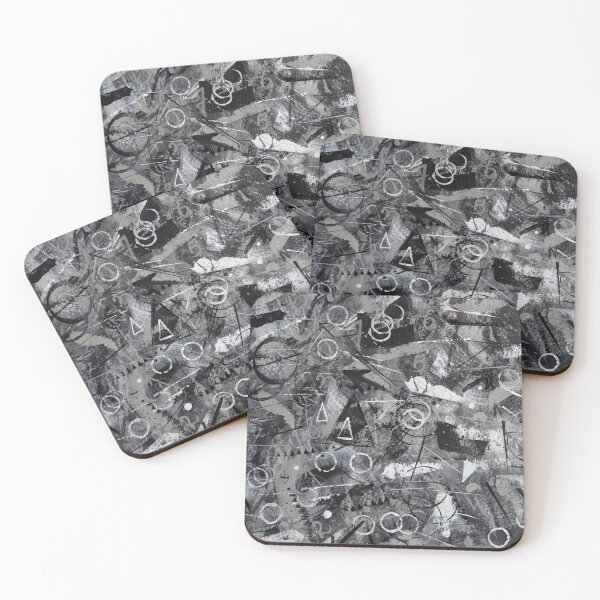 Item preview, Abstract forms / Geometrical Shapes / Gray Painted theme Art designed and sold by Polokat.