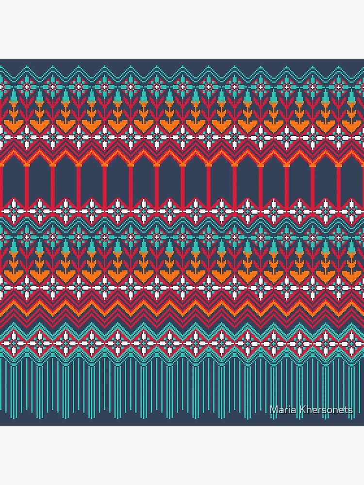 russian carpet blue by bymuravka