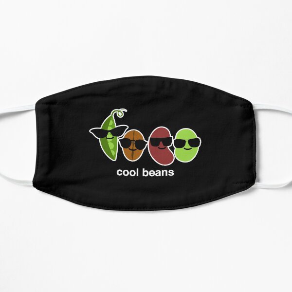 Cool Beans - Beans Wearing Sunglasses Flat Mask