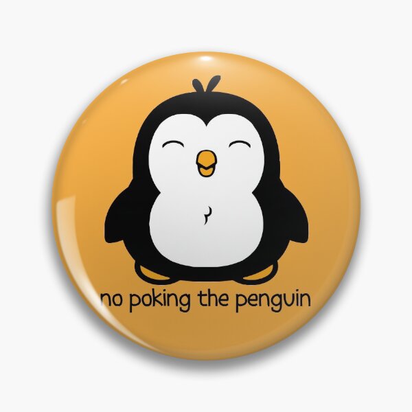 Item preview, No Poking The Penguin Cartoon designed and sold by ironydesigns.