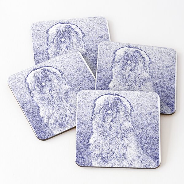 Item preview, Old English Sheepdog blue designed and sold by Moonyflower.