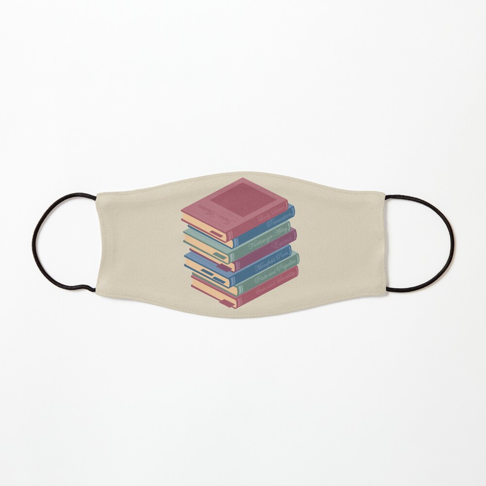 Jane Austen novels pile of books Mask