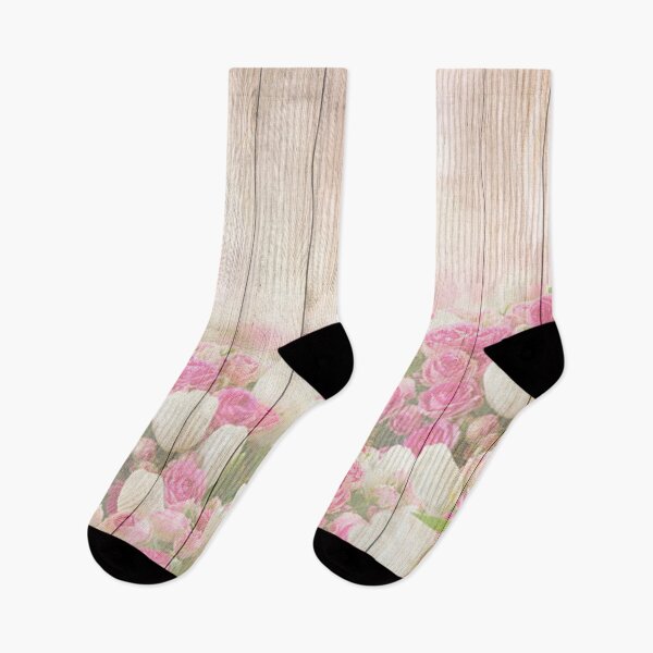 Aperçu de l'œuvre Beau tulipe rose Floral Vintage Shabby Chic créée et vendue par livianasgifts.