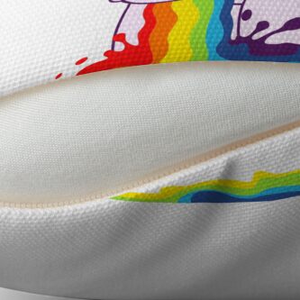 Alternate view of Unicorn 'I Puke Rainbows!' Throw Pillow