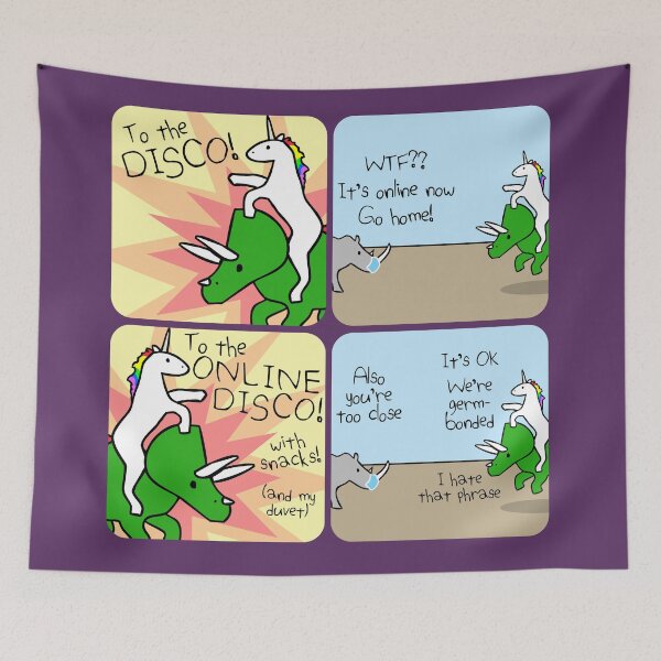 Item preview, To The Online Disco! (Horned Warrior Friends) designed and sold by jezkemp.
