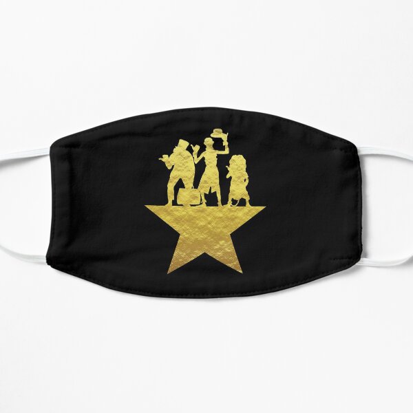 Hitchhiking Ghosts Hamilton Star Mashup Black and Gold Mask