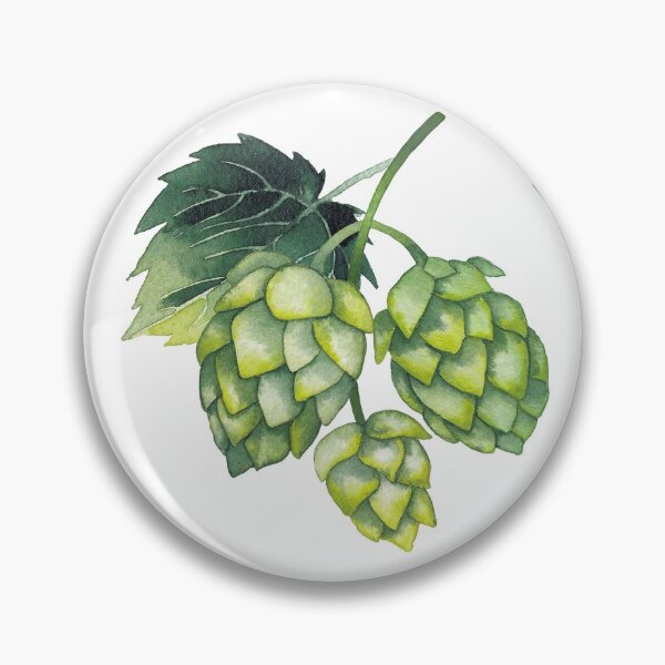 Item preview, Watercolor hops on the branch designed and sold by Ekaterina Glazkova.