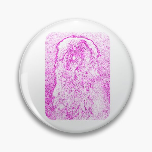 Item preview, Old English Sheepdog pink designed and sold by Moonyflower.
