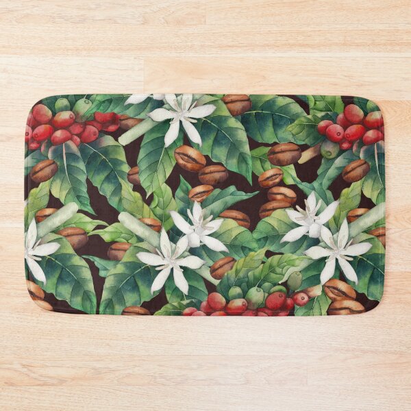 Item preview, Watercolor coffee pattern designed and sold by Ekaterina Glazkova.