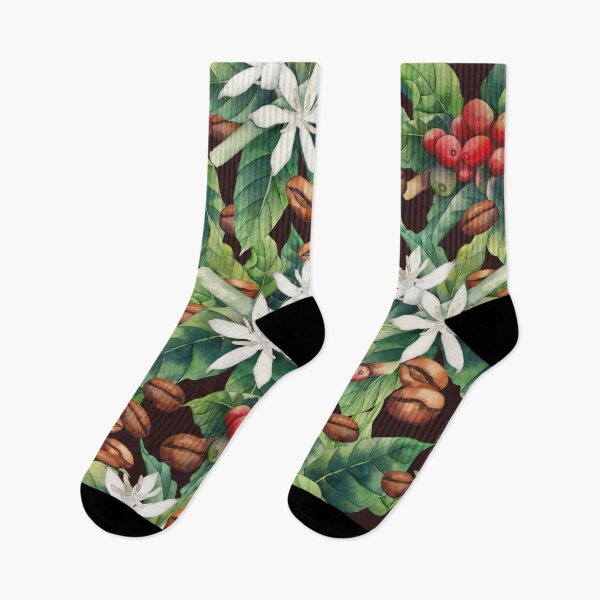 Item preview, Watercolor coffee pattern designed and sold by Ekaterina Glazkova.