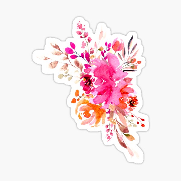 Watercolor Bouquet Sticker