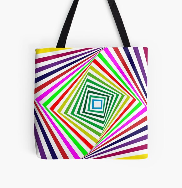 Rainbow All Over Print Tote Bag