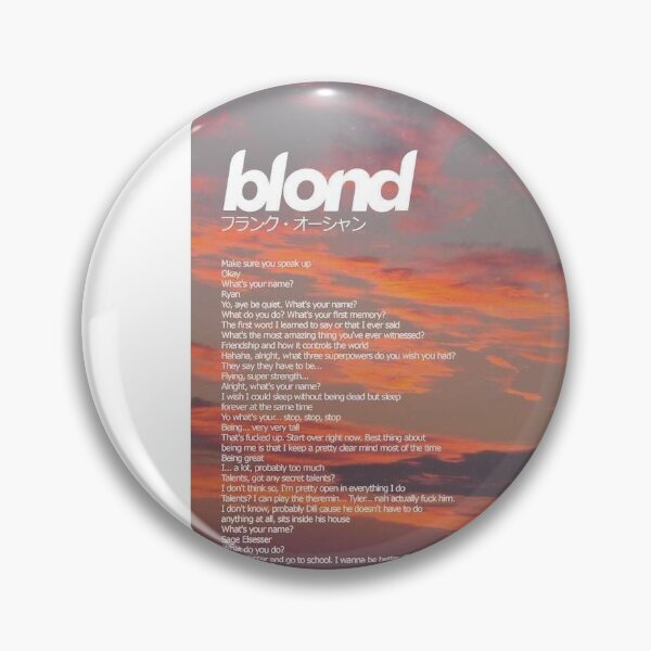 Item preview, Frank Ocean Blond Sunset designed and sold by Vanity Bee.