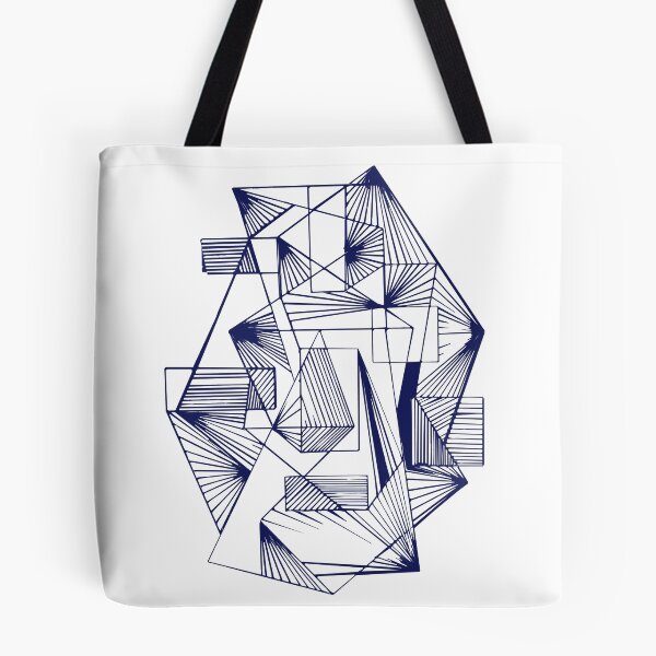 Item preview, Blue Geometric abstract  Modern designed and sold by Carolina Salazar.