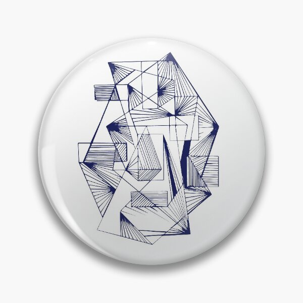 Item preview, Blue Geometric abstract  Modern designed and sold by Carolina Salazar.