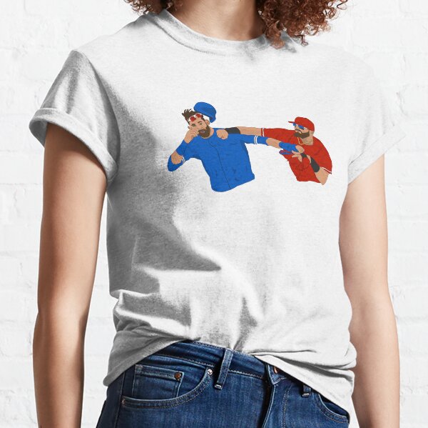 Jose Bautista Punch Rougned Odor Toronto Blue Jays Classic T-Shirt | Redbubble