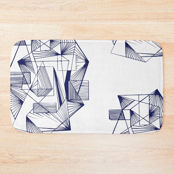 Item preview, Blue Geometric abstract  Modern designed and sold by Carolina Salazar.