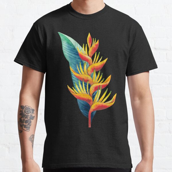 Watercolor heliconia Classic T-Shirt