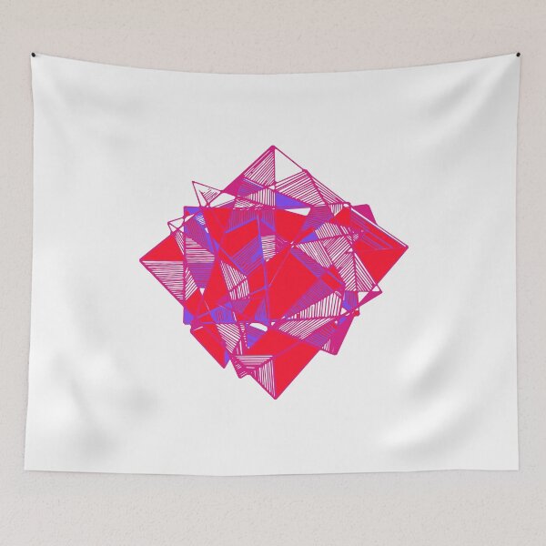 Item preview, Geometric abstract cool triangles pink designed and sold by Carolina Salazar.