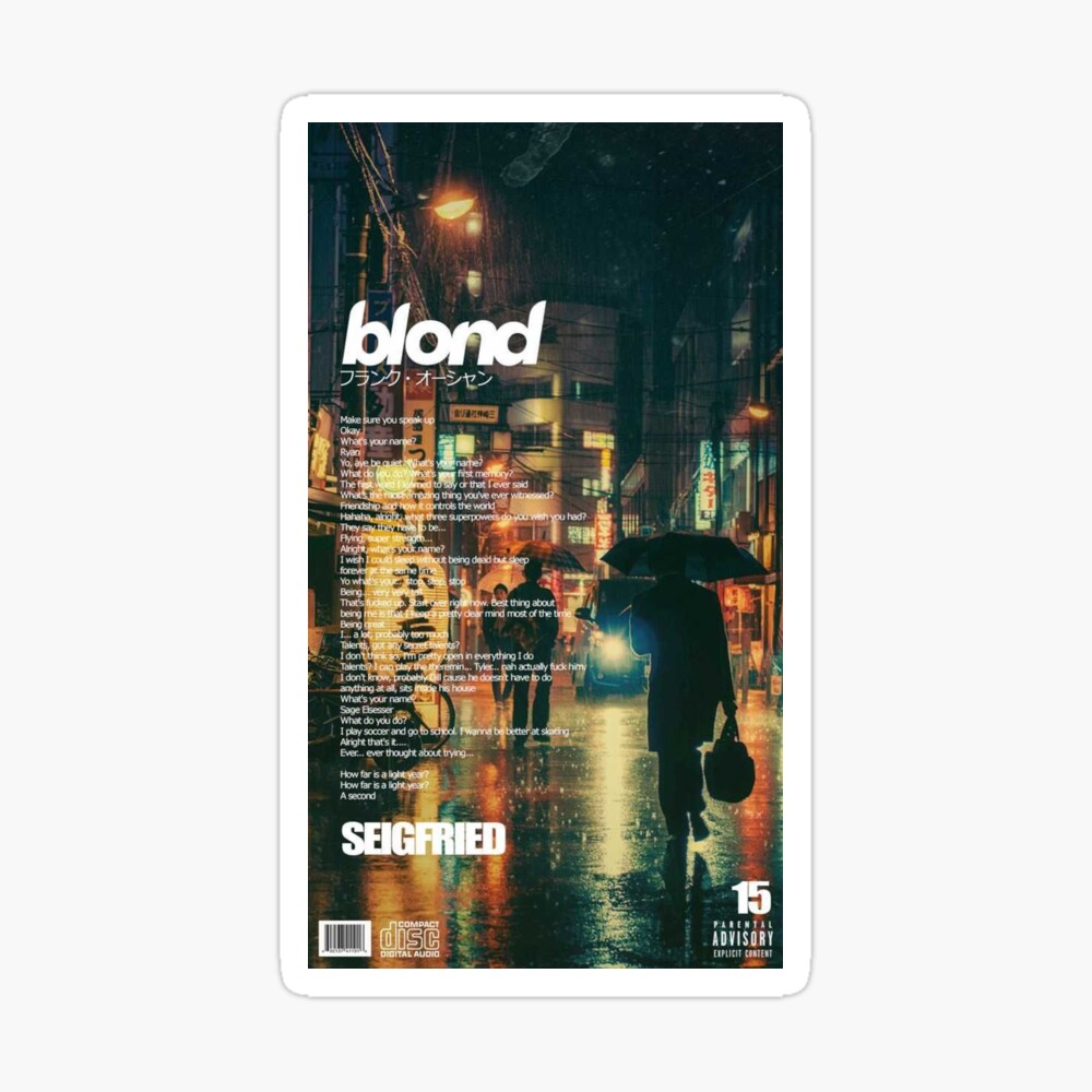 Frank Ocean Blond Night City