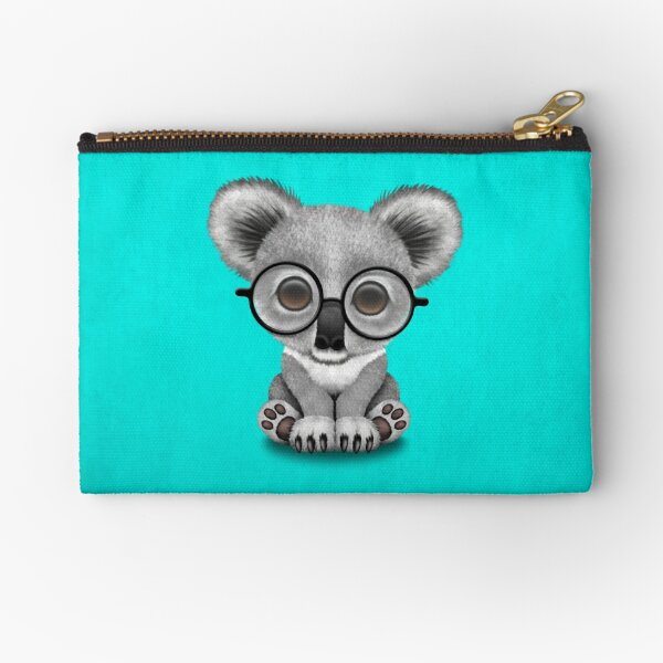 Women's Wallet Green Leaf Animal Koala Zipper Wallet Clutch Purse