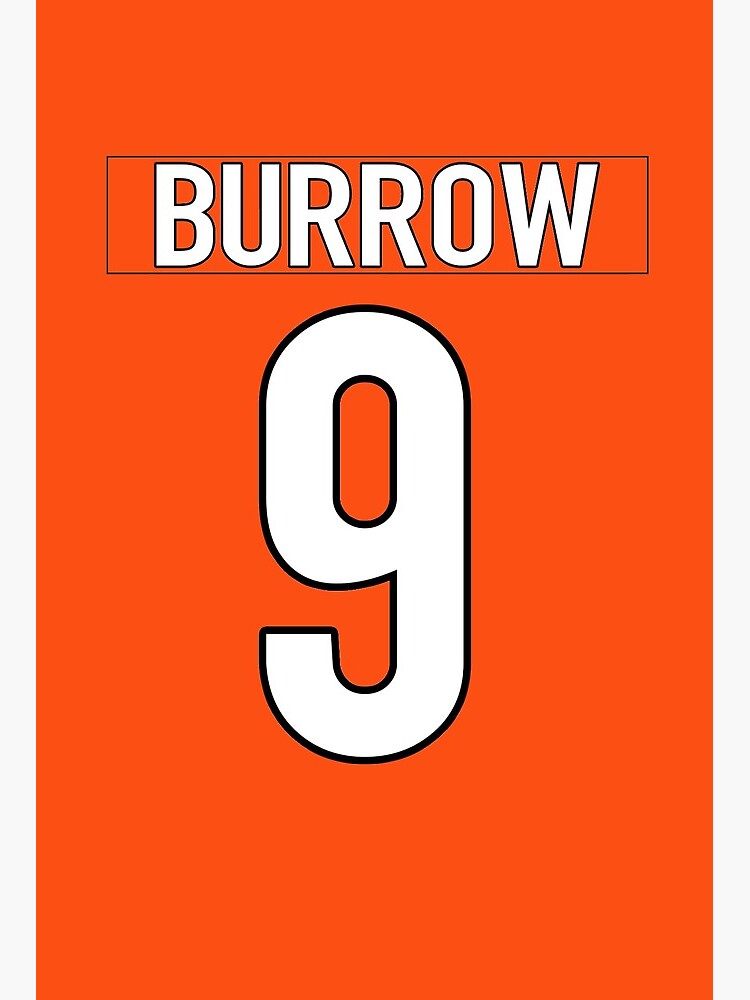 Burrow Jersey Art Board Print for Sale by cocreations