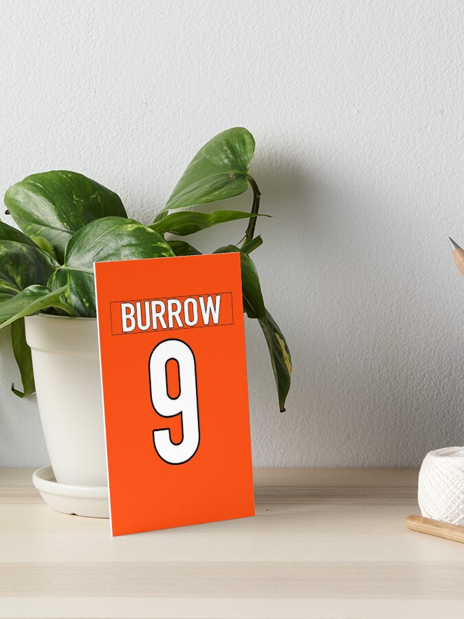 Burrow Jersey Art Board Print for Sale by cocreations